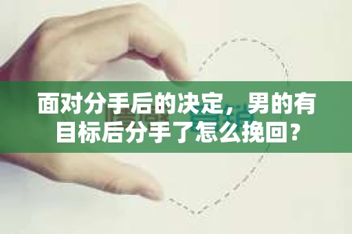 面对分手后的决定，男的有目标后分手了怎么挽回？