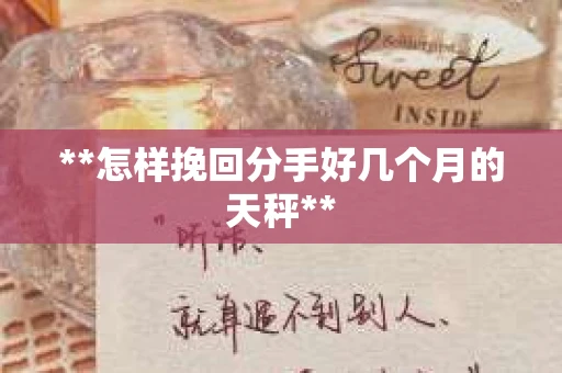 **怎样挽回分手好几个月的天秤**