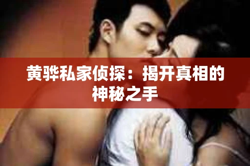 黄骅私家侦探：揭开真相的神秘之手