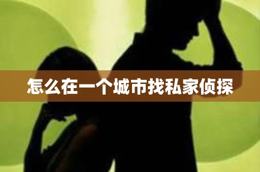 怎么在一个城市找私家侦探
