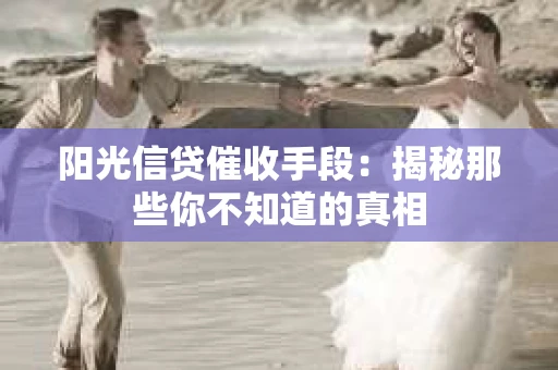 阳光信贷催收手段：揭秘那些你不知道的真相