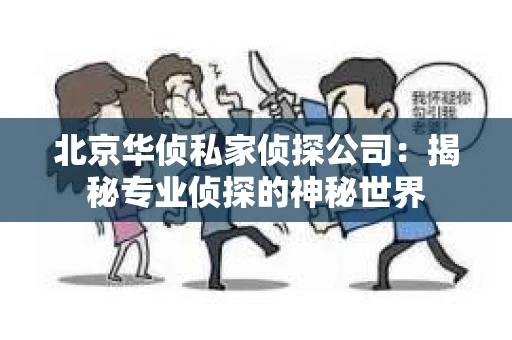 北京华侦私家侦探公司：揭秘专业侦探的神秘世界