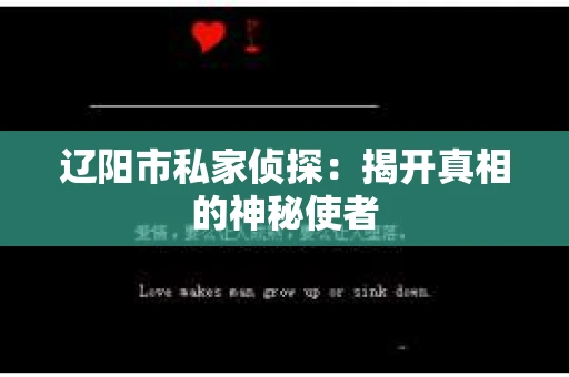 辽阳市私家侦探：揭开真相的神秘使者