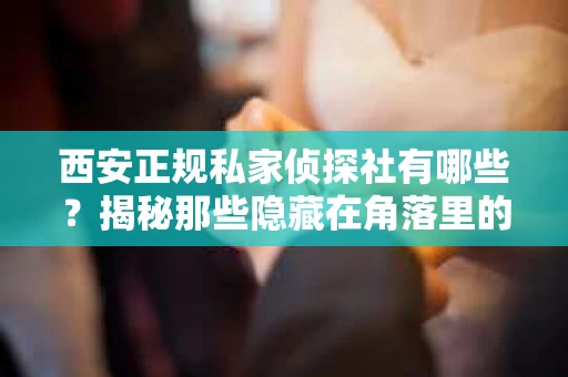 西安正规私家侦探社有哪些？揭秘那些隐藏在角落里的神秘力量