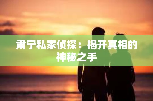 肃宁私家侦探：揭开真相的神秘之手
