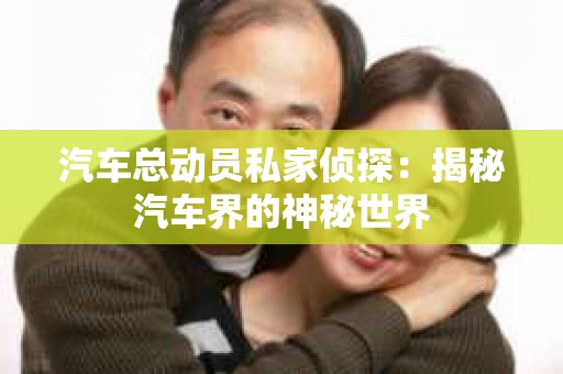 汽车总动员私家侦探：揭秘汽车界的神秘世界