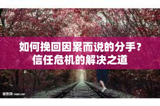 如何挽回因累而说的分手？信任危机的解决之道