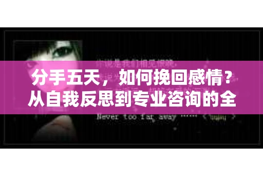 分手五天，如何挽回感情？从自我反思到专业咨询的全面解决方案