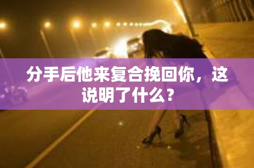 分手后他来复合挽回你，这说明了什么？