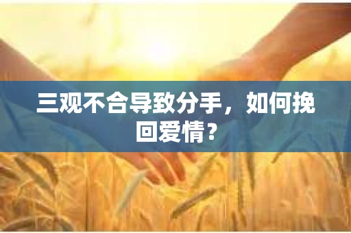 三观不合导致分手，如何挽回爱情？